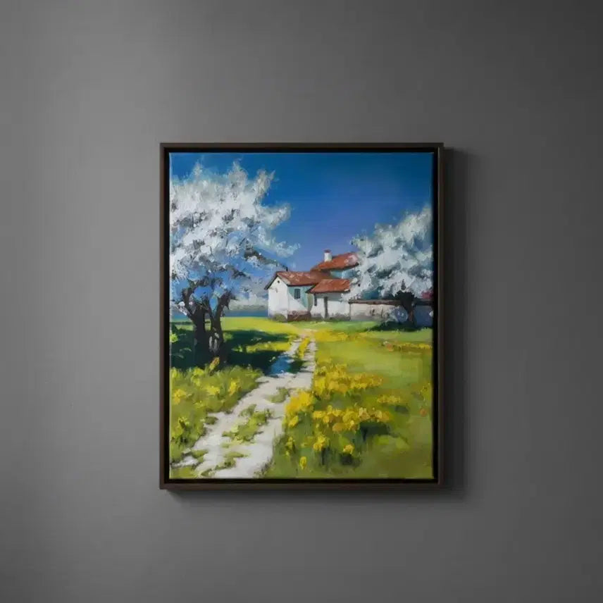 [BUNJANG] Handmade Oil Painting "A Country Road" / <수제 유화> "어느 시골 길" 그림 팝니다.
