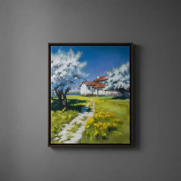 [BUNJANG] Handmade Oil Painting "A Country Road" / <수제 유화> "어느 시골 길" 그림 팝니다.