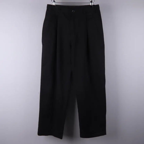 [BUNJANG] Espionage Black Wide Trousers (M) / 에스피오나지(ESPIONAGE) 턱 와이드 팬츠 블랙 (M) 5204