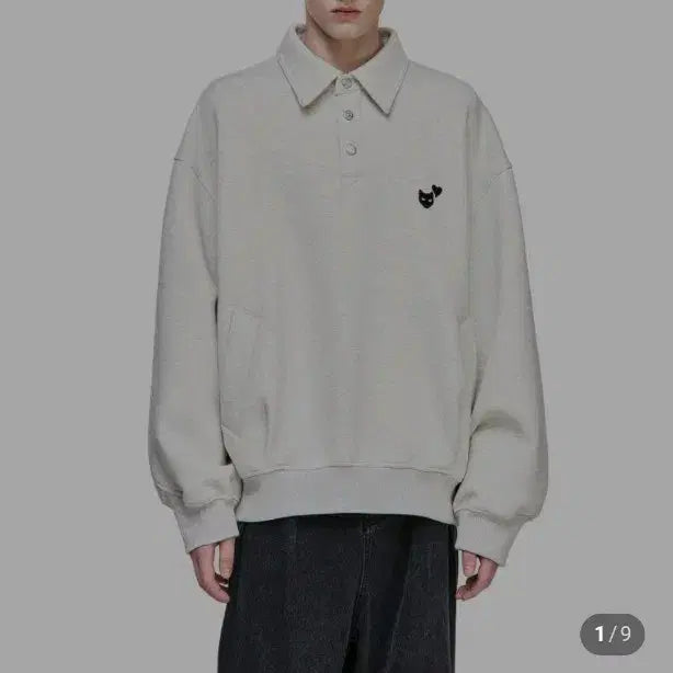 [BUNJANG] Songzio Love Panther Collar Sweatshirt / 송지오 러브 팬서 카라 스웻 M 판매or s로교환합니다