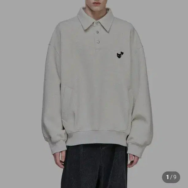 [BUNJANG] Songzio Love Panther Collar Sweatshirt / 송지오 러브 팬서 카라 스웻 M 판매or s로교환합니다