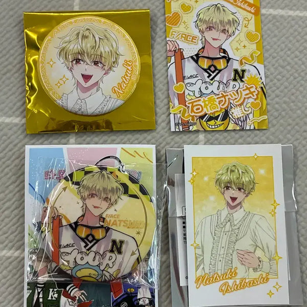 [BUNJANG] Tamontkun Natsuki Badge & Photocard Bundle Set / (일괄)타몬군 지금 어느쪽 나츠키 뱃지 포토카드 굿즈 판매