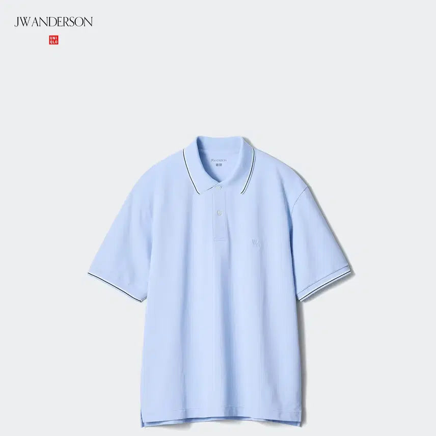 [BUNJANG] Uniqlo JW Anderson Dry Pique Polo Shirt (Light Blue XL) Short Sleeve Collar T-shirt / 6. 유니클로 JW앤더슨 드라이 피케 폴로셔츠 (라이트블루 XL) 반팔 카라티