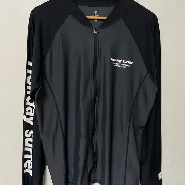 [BUNJANG] TOPTEN 105 Beachwear Rash Guard Zip-Up (Authentic) / 105 TOPTEN 비치웨어 래쉬가드 집업 정품