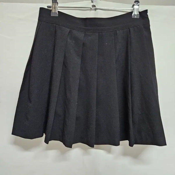 [BUNJANG] Black Up Pleated Mini Skirt - Size L / 블랙업 플리츠 미니 스커트 L