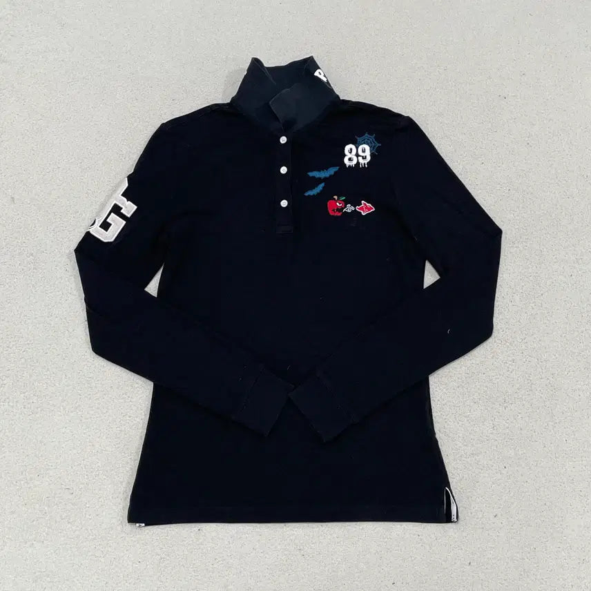 [BUNJANG] Parigates Golf Spandex Long Sleeve Polo Shirt / 0SIZE 파리게이츠 골프 스판 롱슬리브 폴로셔츠 0714