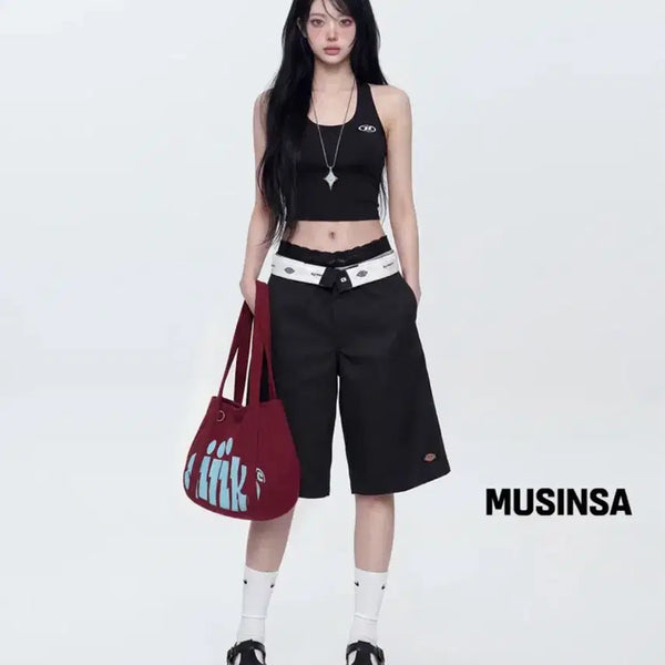 [BUNJANG] Dickies Bermuda 42283 Loose Fit Work Shorts Black / 디키즈 버뮤다 42283 루즈핏 워크쇼츠 블랙 제니바지