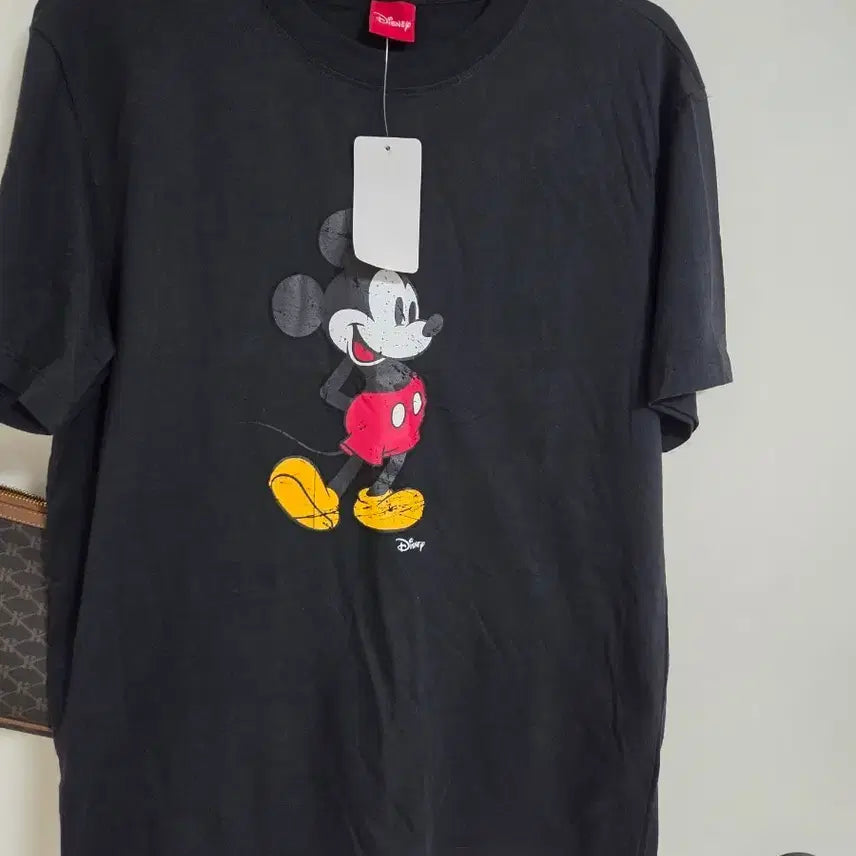 [BUNJANG] Disney Mickey Mouse Short Sleeve T-Shirt Black / 디즈니 미키마우스 반팔 티셔츠 블랙