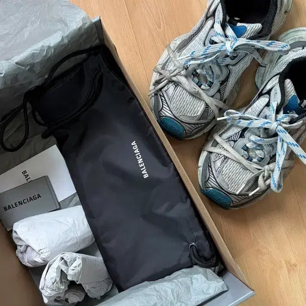 [BUNJANG] Balenciaga 3XL Blue One Out Sneakers Size 43 / 발렌시아가 3xl 블루원아웃 43사이즈 밑창보강