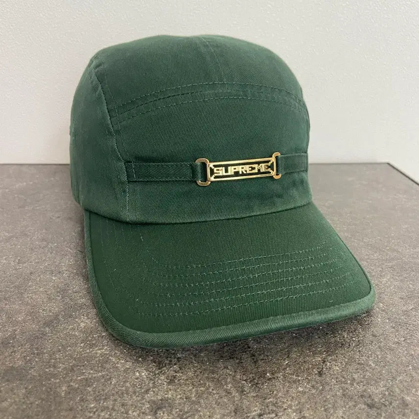 [BUNJANG] Supreme Box Logo Metal Plate Camp Cap Deep Green / (OS) 슈프림 박스로고 캠프캡 모자 메탈 플레이트 딥 그린
