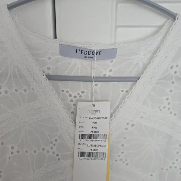 [BUNJANG] L'ECCOVE White Midi Dress / L'ECCOVE 화이트 원피스