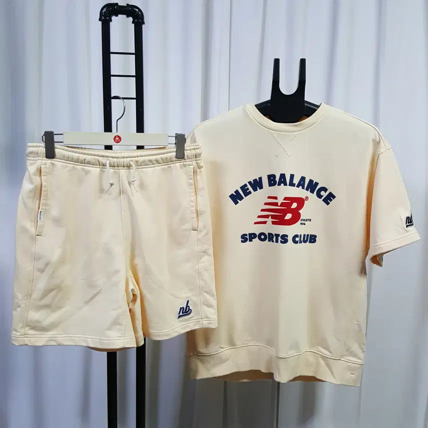 [BUNJANG] New Balance Men's Short-Sleeve Set (Top M-L, Bottom 34-36) / 21년 뉴발란스 남성 반팔 상하복 세트 100-105추천 / 하의 34추천 오일장 0331