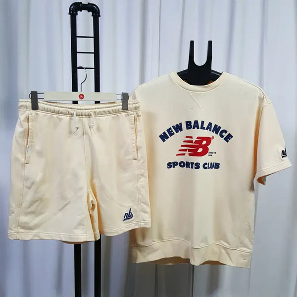 [BUNJANG] New Balance Men's Short-Sleeve Set (Top M-L, Bottom 34-36) / 21년 뉴발란스 남성 반팔 상하복 세트 100-105추천 / 하의 34추천 오일장 0331