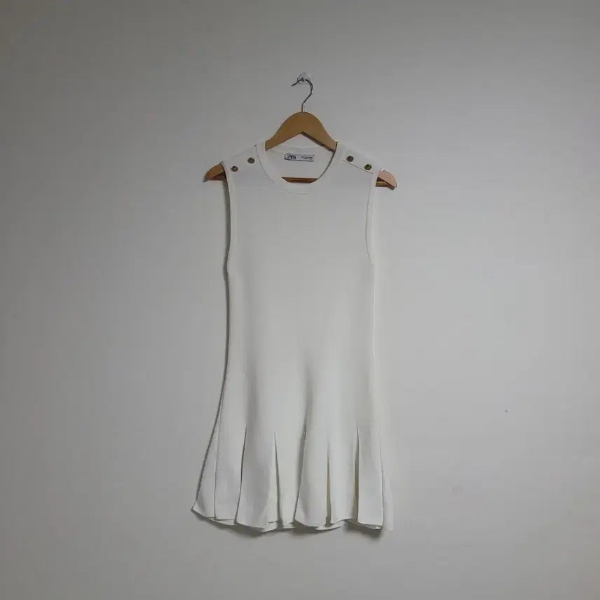 [BUNJANG] Zara Sleeveless Dress White / (28) ZARA 자라 민소매 원피스 화이트