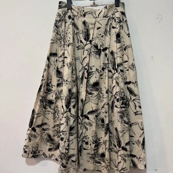 [BUNJANG] VB Flower Pattern Long Skirt - Size M / VB 플라워 패턴 롱 스커트 M (26-27)