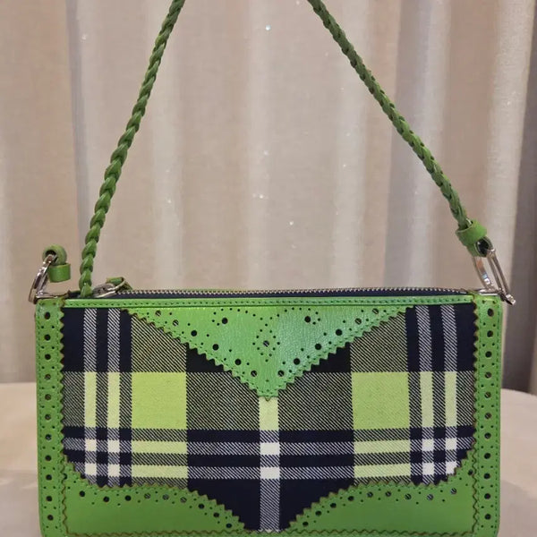 [BUNJANG] Christian Dior D'Trick Tartan Check Shoulder Bag Tote Bag / 00's 크리스찬 디올 D'Trick 타탄체크 숄더백 토트백
