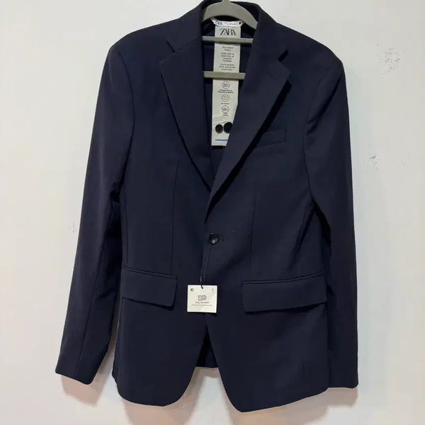 [BUNJANG] Zara Navy Blend Blazer Jacket - Size S / 미착용)ZARA 네이비 블렌드 자켓 S