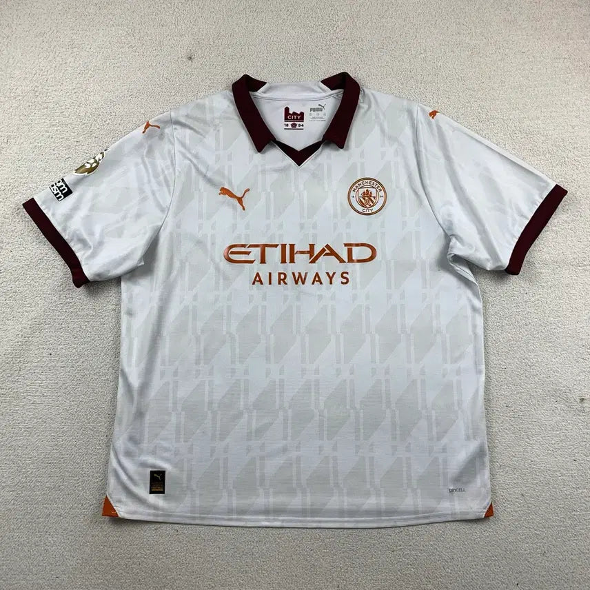 [BUNJANG] Puma Manchester City 23/24 Haaland Away Authentic Jersey 2XL / 푸마 맨체스터 시티 23/24 어웨이 어센틱 져지 홀란드 마킹