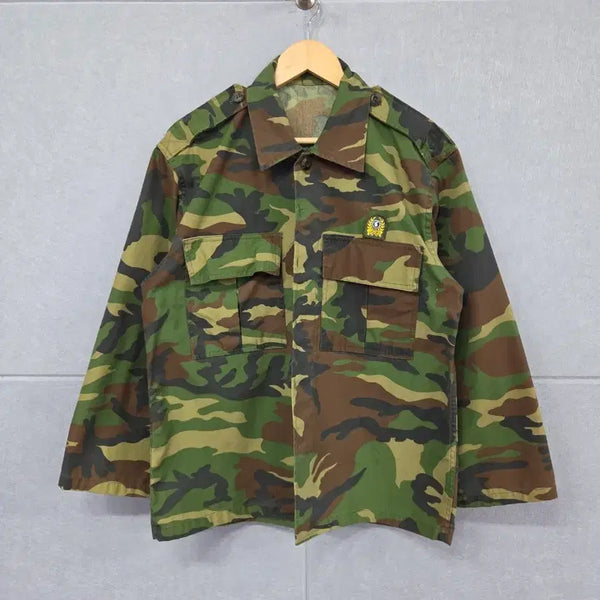 [BUNJANG] 2002 Republic of Korea Army Old Frog Camouflage Combat Uniform Top (Size 3) / 2002년산 빈티지 대한민국 육군 구형 개구리 전투복 상의