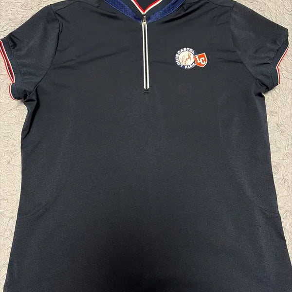 [BUNJANG] Louis Castel Women's Short Sleeve Golf Shirt Navy Size 100 / 루이까스텔 여성 골프 반팔 100