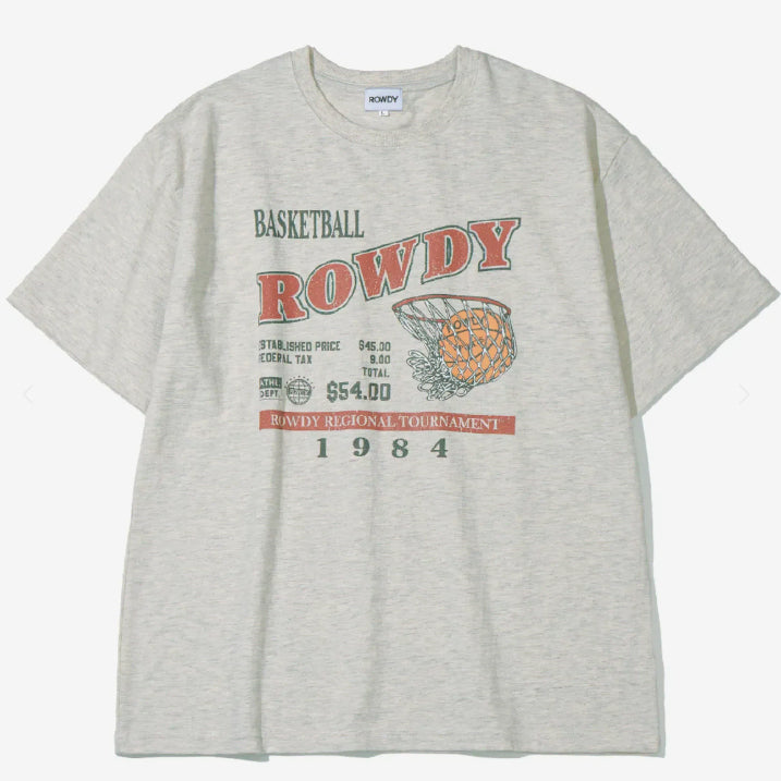 [BUNJANG] Loudy Basketball League T-shirt Oatmeal / 라우디 바스켓볼 리그 티셔츠_오트밀