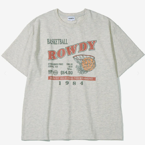 [BUNJANG] Loudy Basketball League T-shirt Oatmeal / 라우디 바스켓볼 리그 티셔츠_오트밀