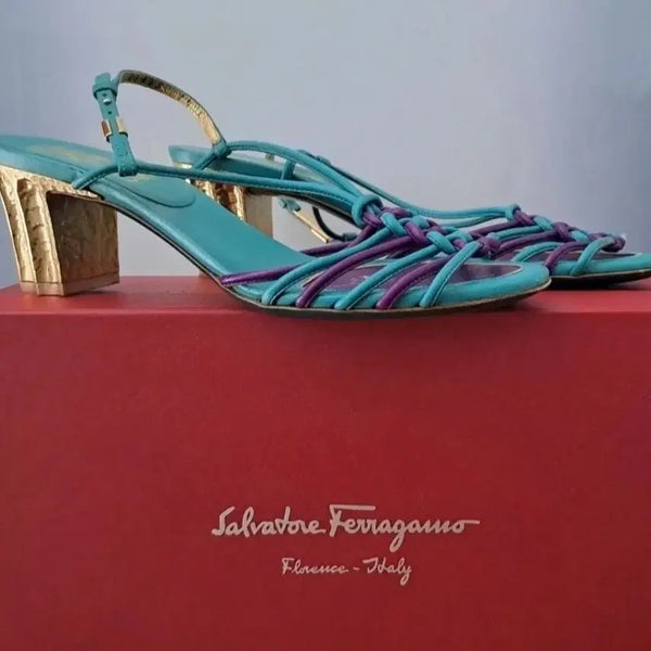 [BUNJANG] Salvatore Ferragamo Leather Sandals / FERRAGAMO    페라가모   샌들