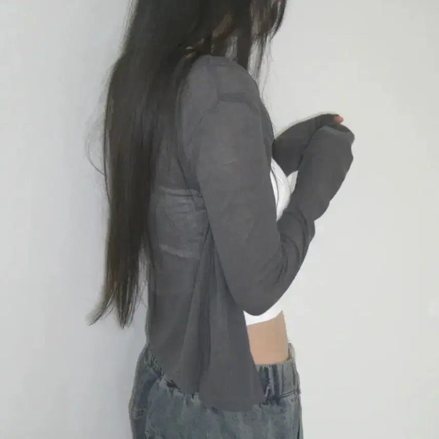 [BUNJANG] IZIZ New Tencel Cardigan Ivory / 이즈이즈 뉴 텐셀 가디건 아이보리