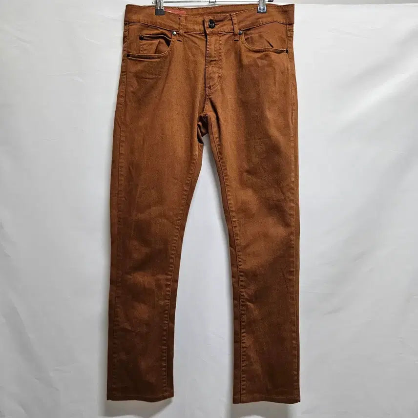 [BUNJANG] Zara Brown Skinny Fit Denim Pants Size 32 / 자라 스키니핏 브라운 데님팬츠 32