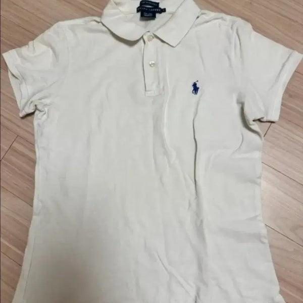 [BUNJANG] Polo Ralph Lauren Women's Short Sleeve Polo Shirt White L / 폴로 랄프로렌 반팔 카라티 화이트L(병수)