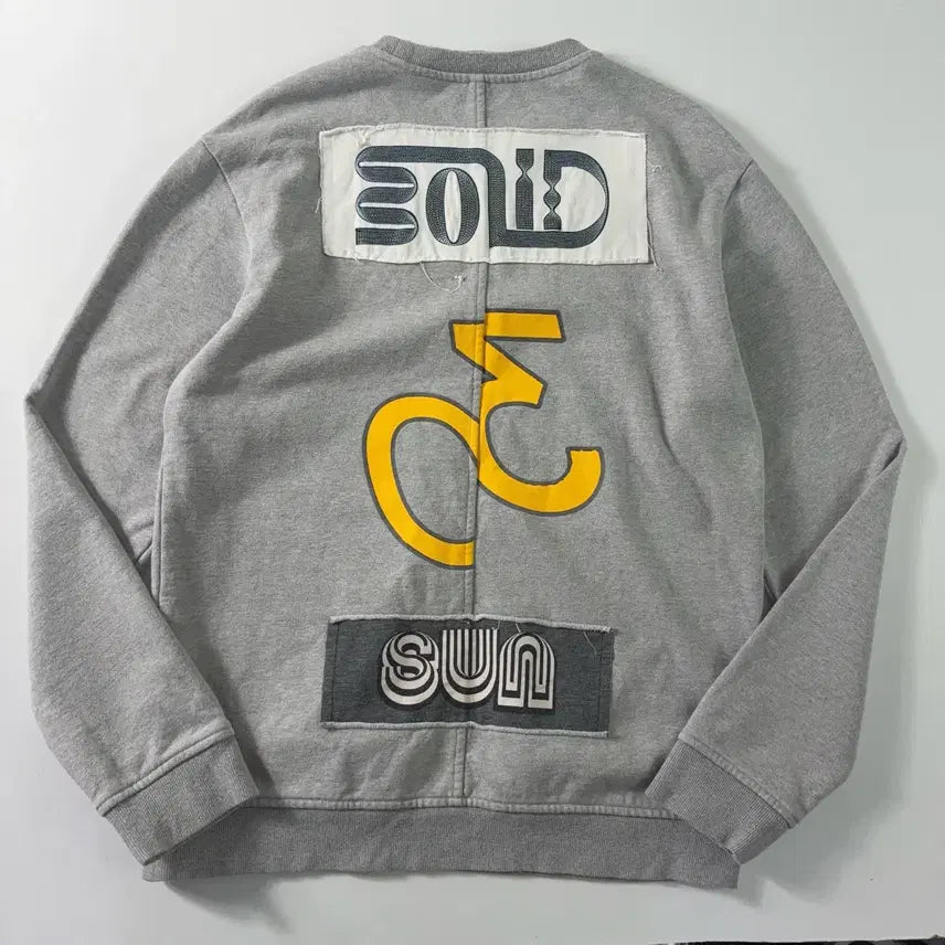 [BUNJANG] Solid Homme 30th Cotton Printing Sweatshirt - Grey / Solid homme   솔리드옴므 30th 코튼 프린팅 그레이 맨투맨