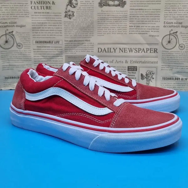 [BUNJANG] Vans Old Skool Red Men's Sneakers Size 280 / 반스 올드스쿨 레드 남성스니커즈 280