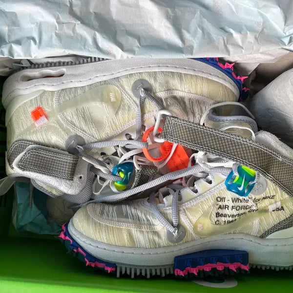 [BUNJANG] Nike Off-White Air Force 1 Mid SP (Pine Green/White) - Size 260mm / 나이키 오프화이트 에어포스1 미드 SP 260