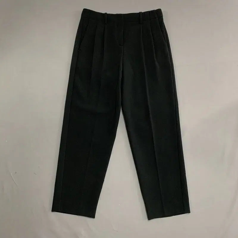 [BUNJANG] Theory Double Pleated Black Span Pants / 2 THEORY 띠어리 더블 플리츠 블랙 스판 슬랙스 팬츠 바지