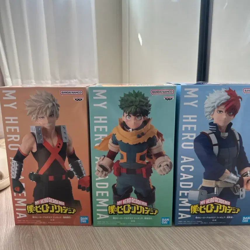 [BUNJANG] My Hero Academia Figure 3-Character Set (Todoroki, Midoriya, Bakugo) / 나의 히어로 아카데미아 피규어 3종 세트