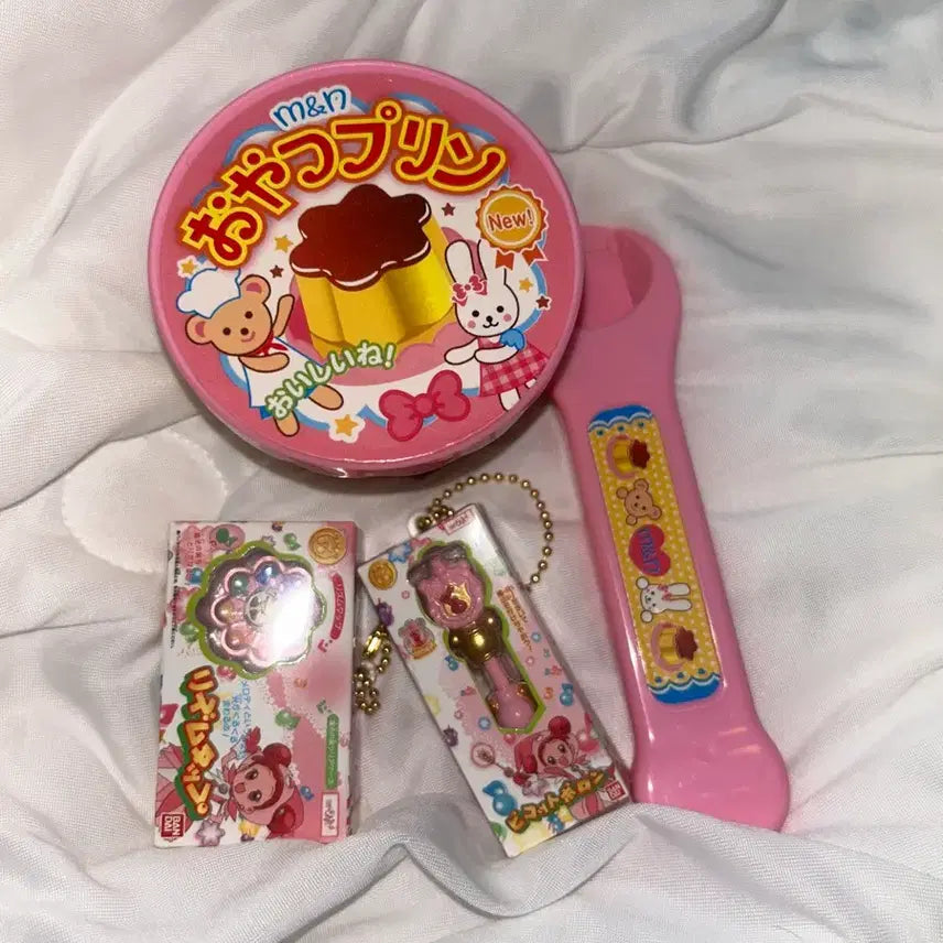 [BUNJANG] Japanese Vintage Toy Pudding Charm Keychain Bundle / 일본 고전소품 일괄 가챠 푸딩 장난감 키링