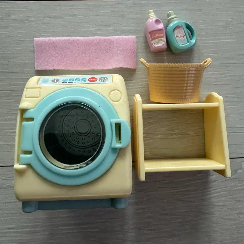 [BUNJANG] Discontinued Old Sylvanian Families Spinning Washing Machine Set / 3565)단종)올드)실바니안 빙글빙글 세탁기