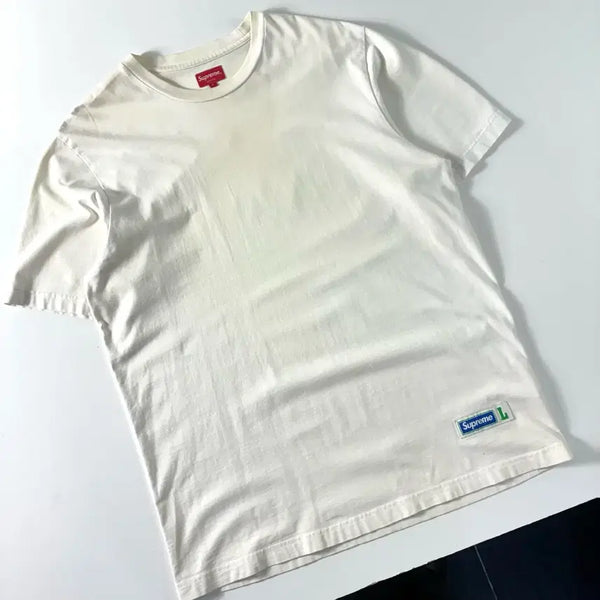 [BUNJANG] Supreme Athletic Label White T-Shirt / Supreme  슈프림 어슬레틱 라벨 화이트 반팔티셔츠