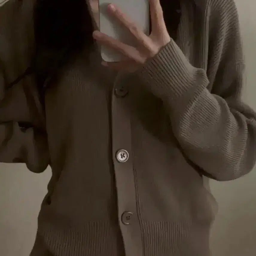 [BUNJANG] Brown Cardigan / 브라운 가디건(사계절템)