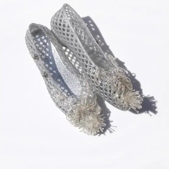 [BUNJANG] Heavenly Jelly Totsving Set Silver Shoes Size 245 / 헤븐리젤리 토츠핑 세트 실버 245