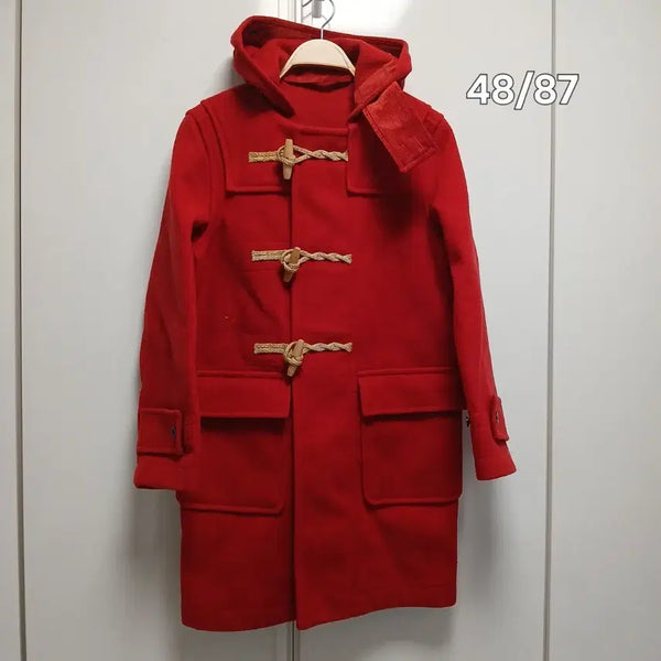 [BUNJANG] Basic House Duffle Coat Red 90 / 베이직하우스 더플코트 레드 90