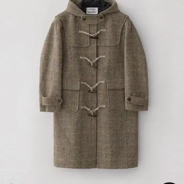 [BUNJANG] Nomellat Dennis Harris Tweed Duffle Coat / 노멜렛 데니스 해리스트위드 더플 코트