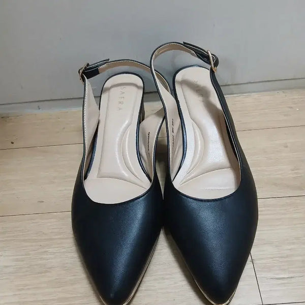 [BUNJANG] Sera Black Mule Heels / 사라 블랙 뮬 힐