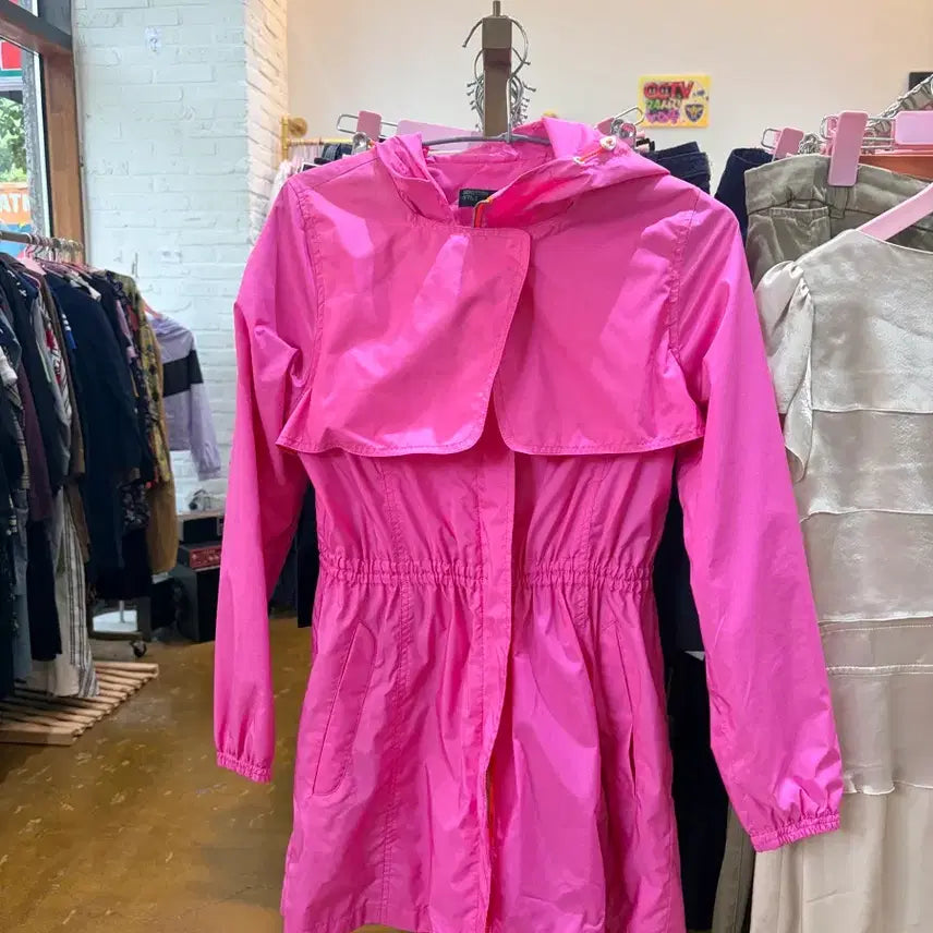 [BUNJANG] United Colors of Benetton Pink Women's Windbreaker Jacket / 베네통 핑크 여성 바람막이 자켓