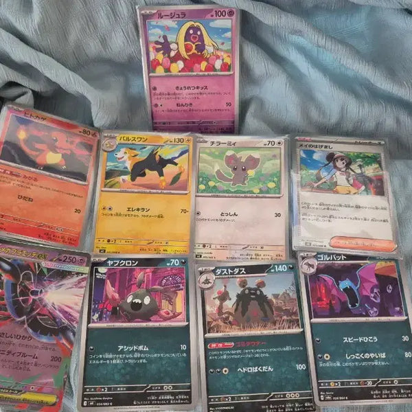 [BUNJANG] Pokemon Cards Japanese Set - Charmander, Magmar, Gothorita, Mega Mawile, Dustox, Golbat Bundle / 포켓몬카드 일판 파이리 펄스멍 치라미 명희 메가플라엣테 깨붕이 더스트나 골벳 일괄