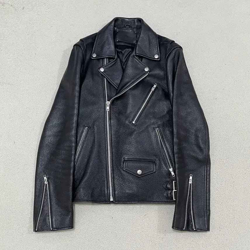 [BUNJANG] Vivastudio Leather Rider Jacket / M 비바스튜디오컬렉션 가죽 라이더 자켓 0714
