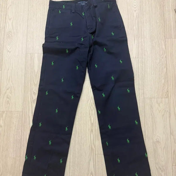 [BUNJANG] Polo Ralph Lauren Navy Horse Pattern Cotton Pants / 폴로 랄프로렌 네이비 바지