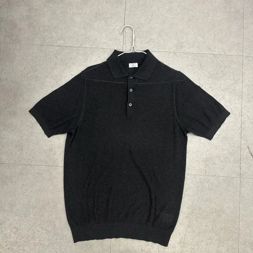 [BUNJANG] Liverano & Liverano Cotton Knit Polo T-shirt / 리베라노 리베라노 면니트 카라티(95)