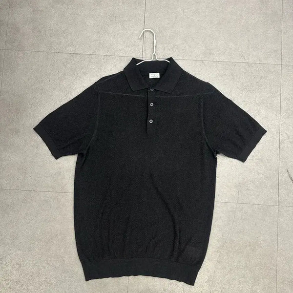 [BUNJANG] Liverano & Liverano Cotton Knit Polo T-shirt / 리베라노 리베라노 면니트 카라티(95)