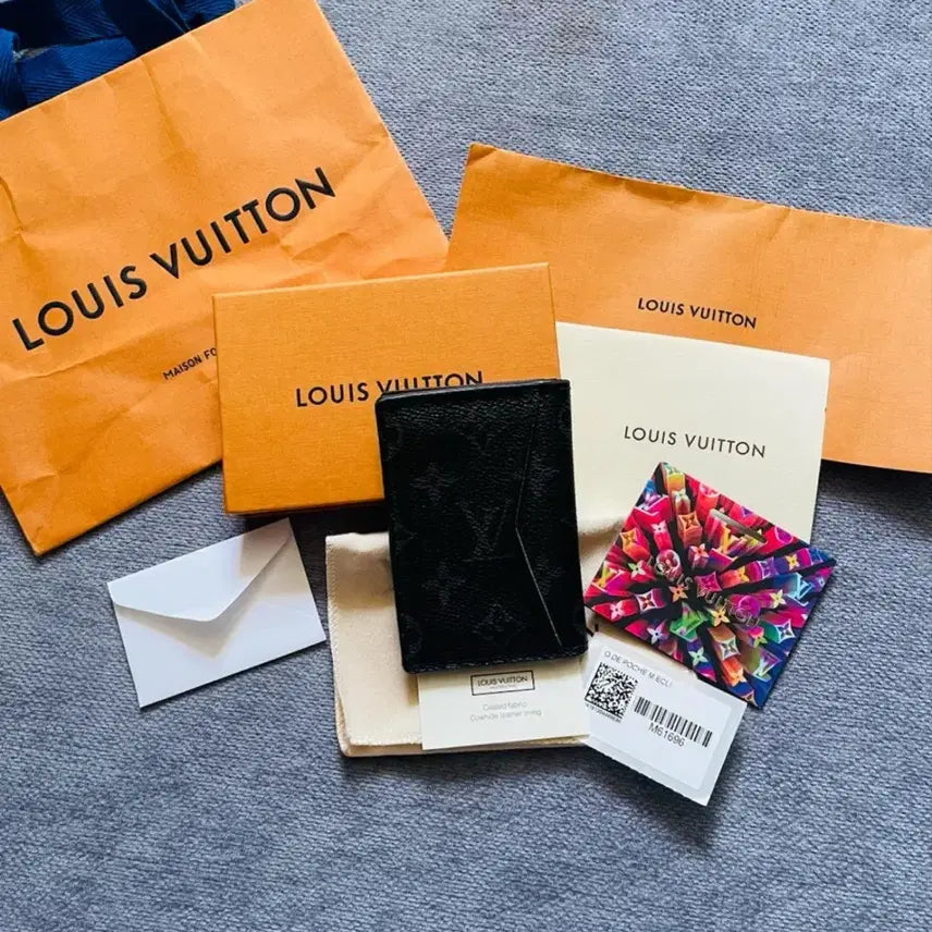 [BUNJANG] Louis Vuitton Card Wallet Black / 루이비통 지갑 블랙